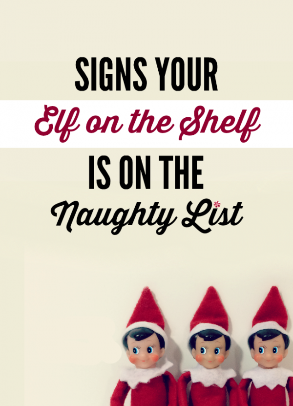 naughty elf on the shelf
